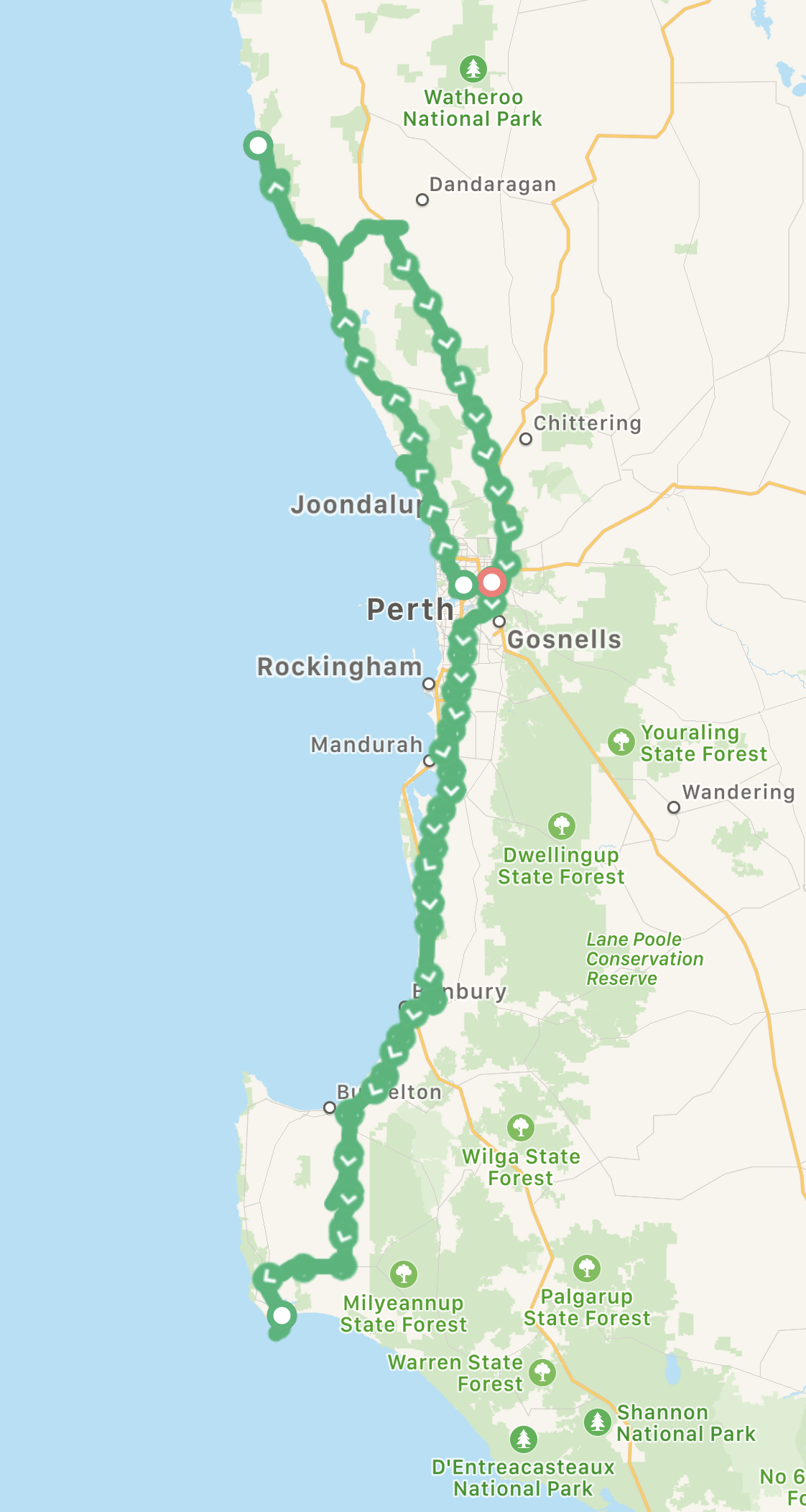 Western-Australia-Route
